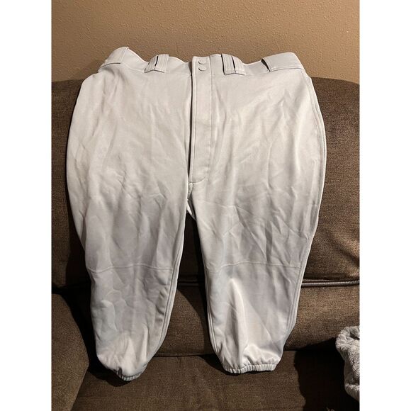 Mizuno Mens Performance Baseball Pants Short Length, XL, Gray - Picture 1 of 3